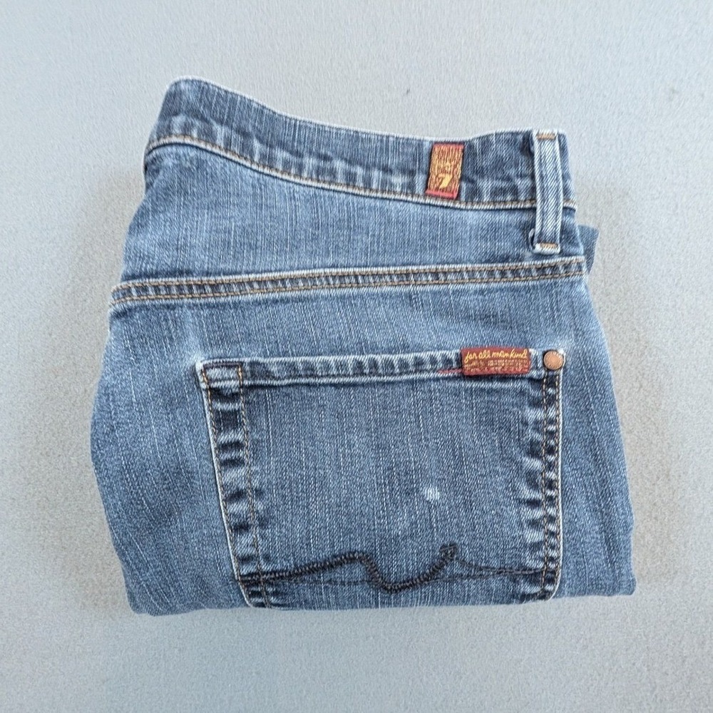 7 For All Mankind Slimmy Jeans Mens 33 Foolproof Denim Medium Wash Blue